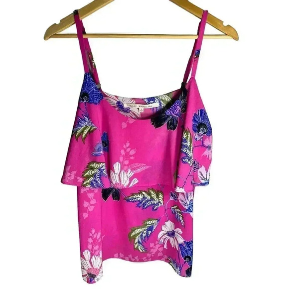 Rachel Roy Pink Floral Tank Top Small‎ - Picture 1 of 5